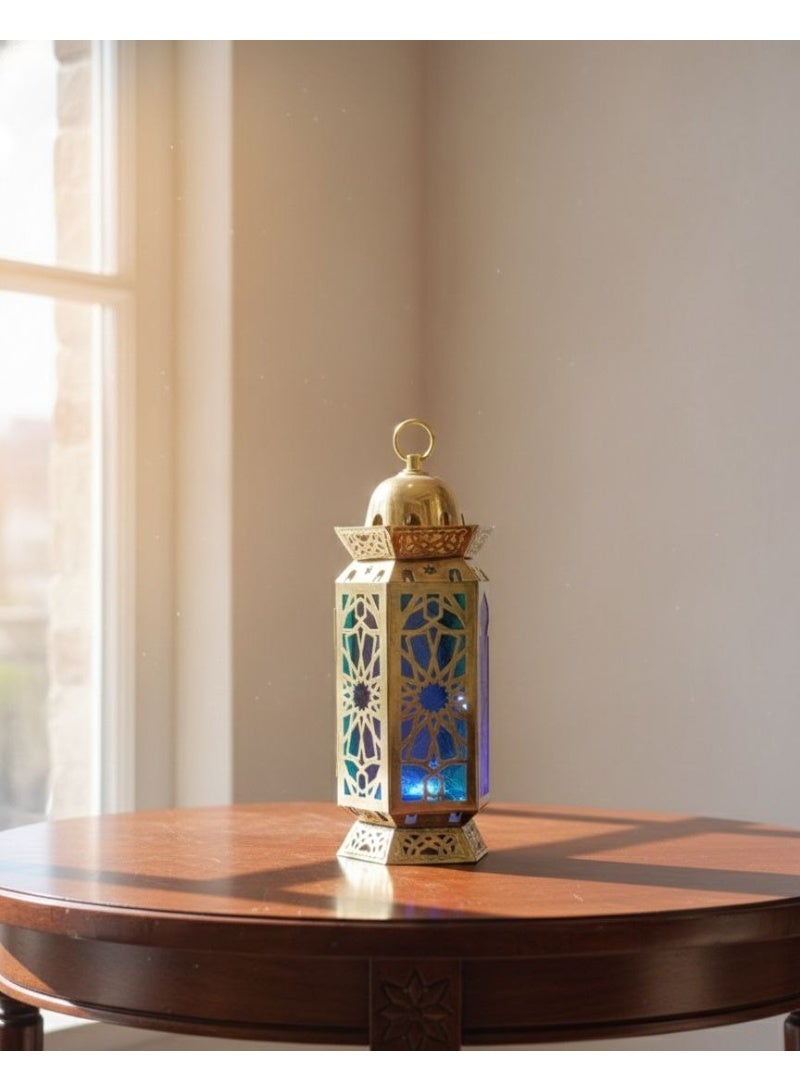 Ramadan lantern with LED light, 35 cm